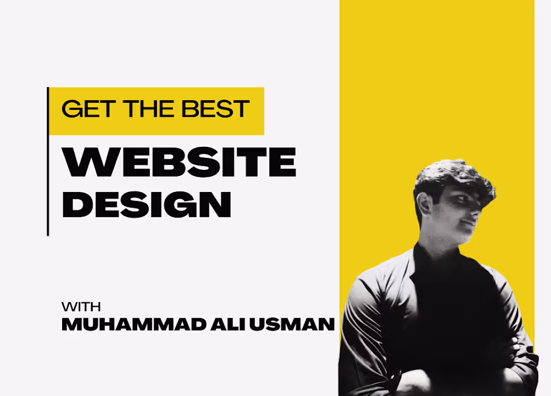 Cover image for Create a stunning website design with me.