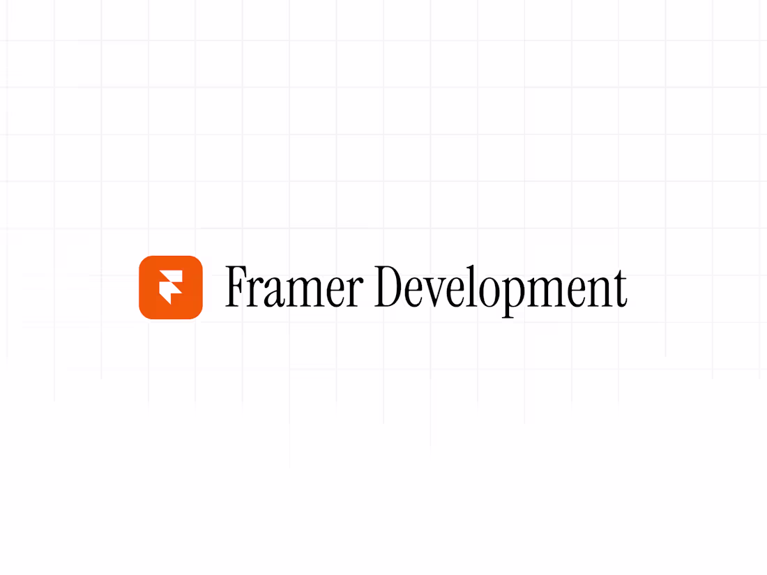 Cover image for Framer Website Development