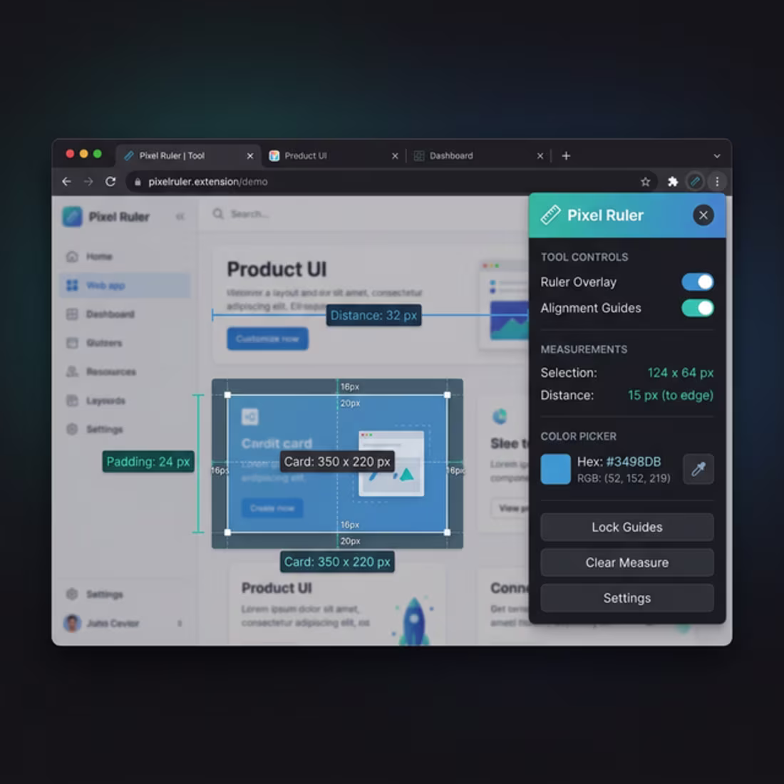 Cover image for 📏 Pixel Ruler — On-Screen