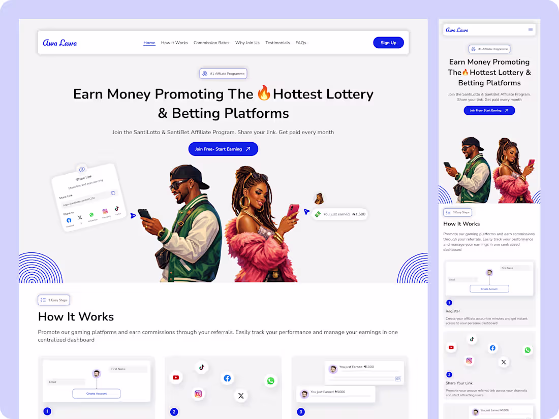 Cover image for Awa Lawa - Affiliate Web