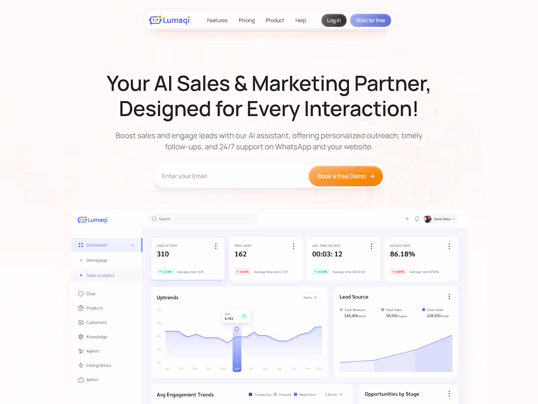 Cover image for Landing Page design for Lumaqi