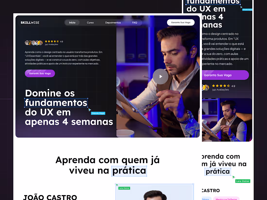 Cover image for Skillwise – Landing Page for UX Fundamentals Course