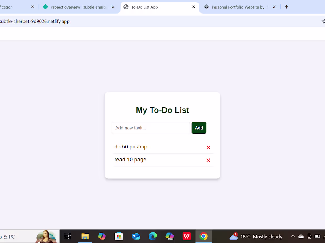 Cover image for To-Do List Web App