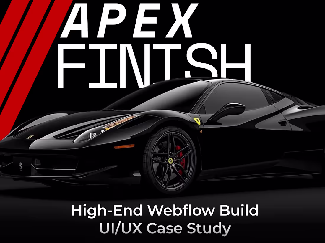 Cover image for Apex Finish – Webflow UI/UX Case Study