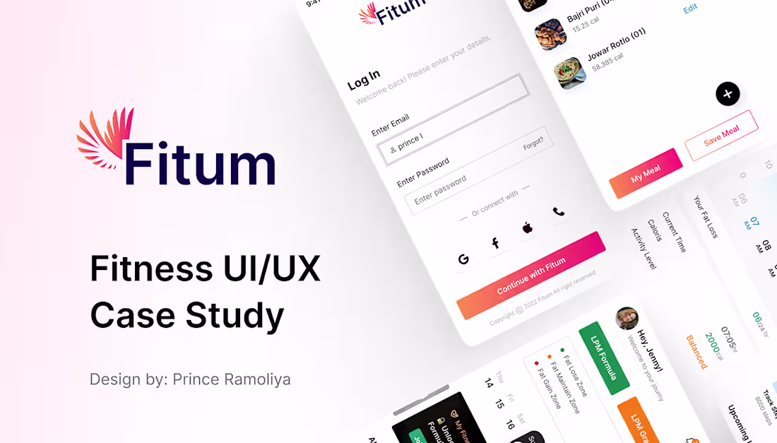 Cover image for Fitness App UI UX Case Study :: Behance