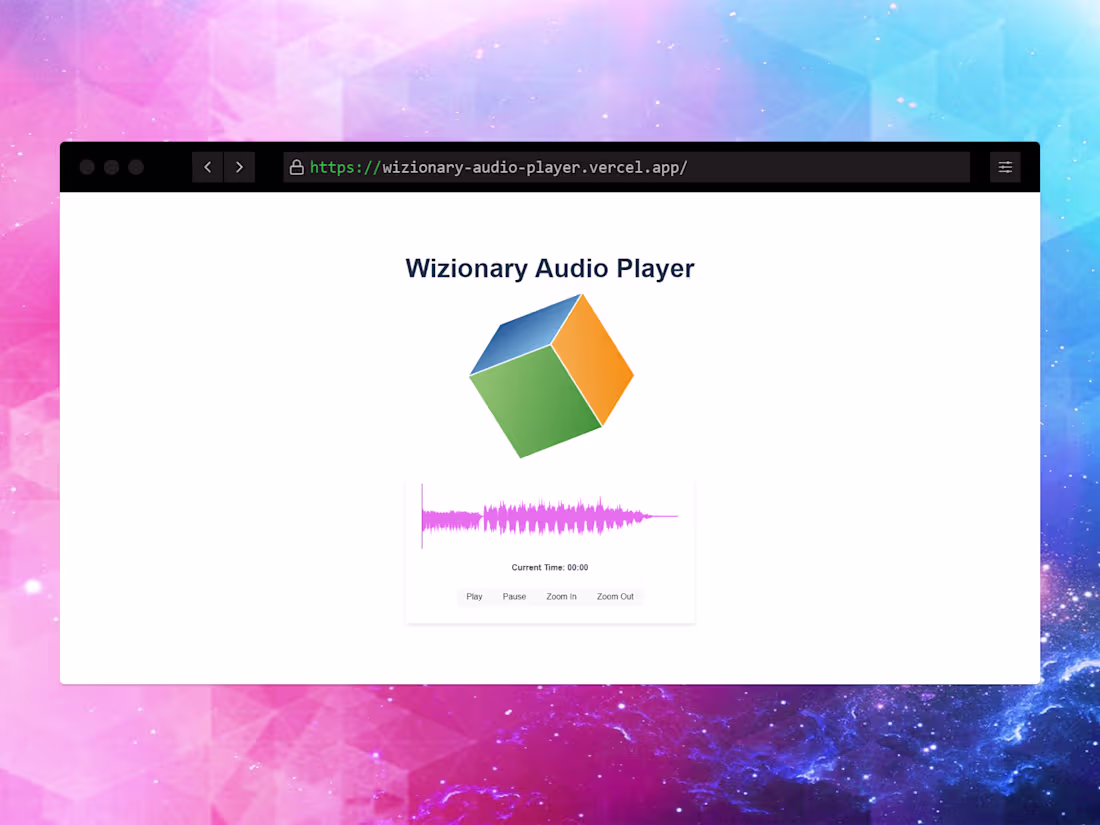 Cover image for Wizionary Audio Player