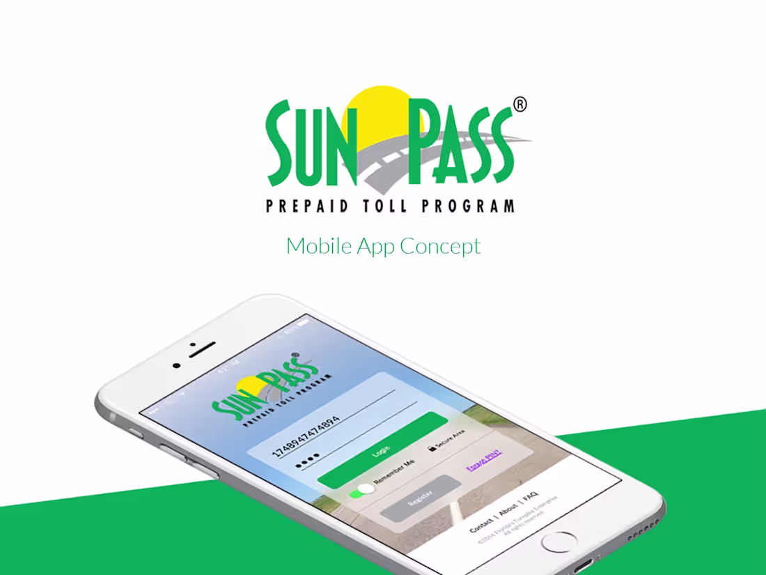 Cover image for App redesign concept for SunPass