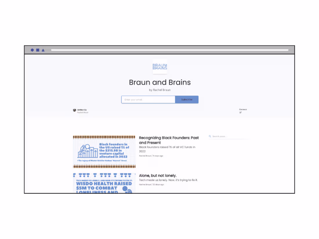 Cover image for Braun & Brains: Newsletter 
