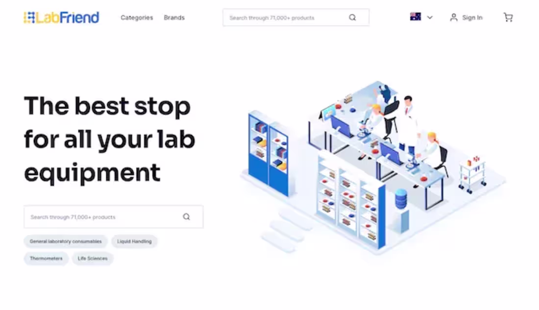 Cover image for Labfriend UI web development