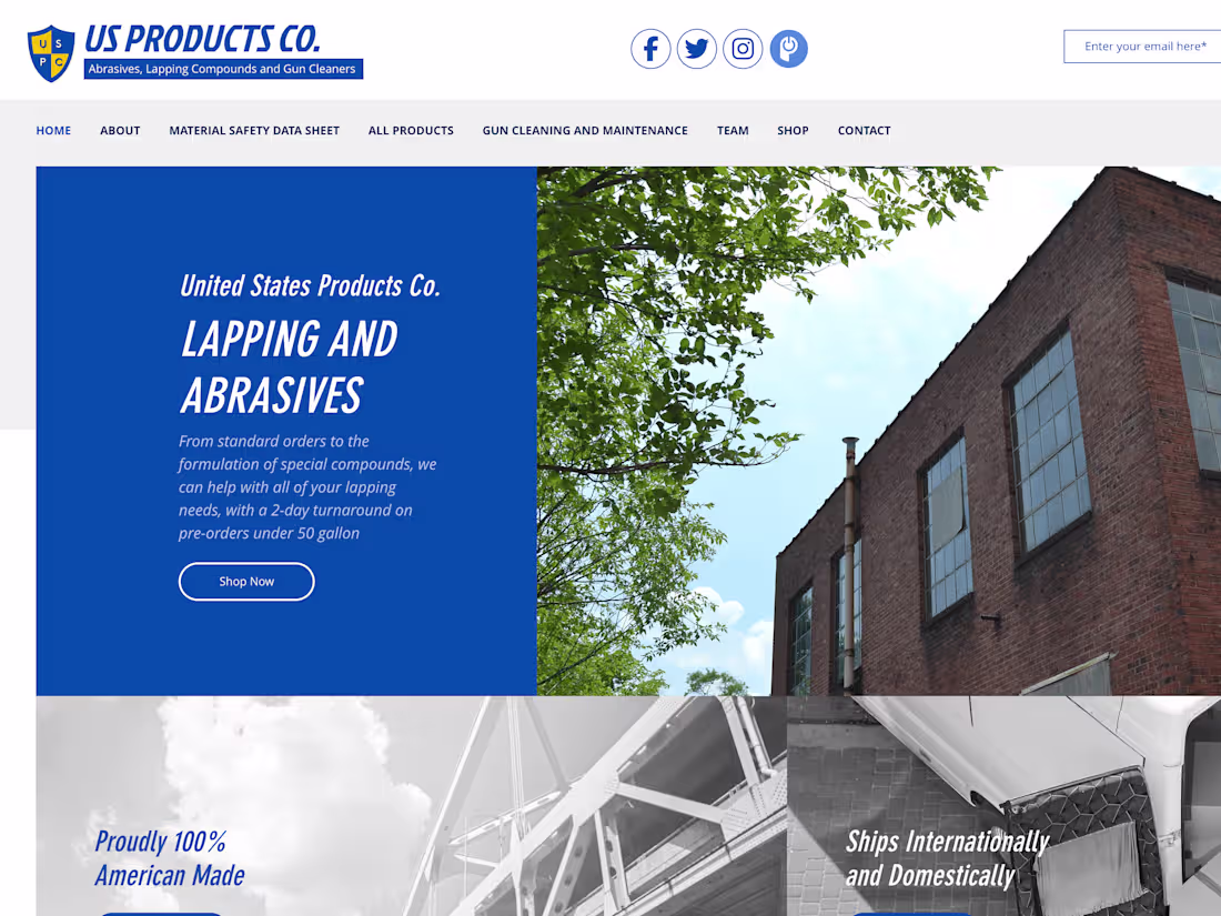 Cover image for US Products | Manufacturing Lapping Compounds since 1917