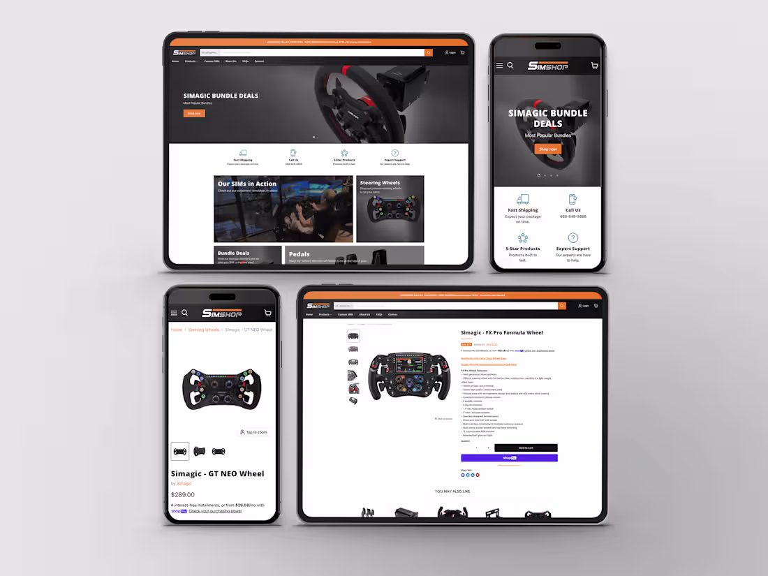 Cover image for Simshop - Shopify Store Development