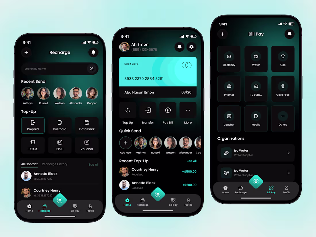 Cover image for Bill Pay,Wallet & Telecom Super App