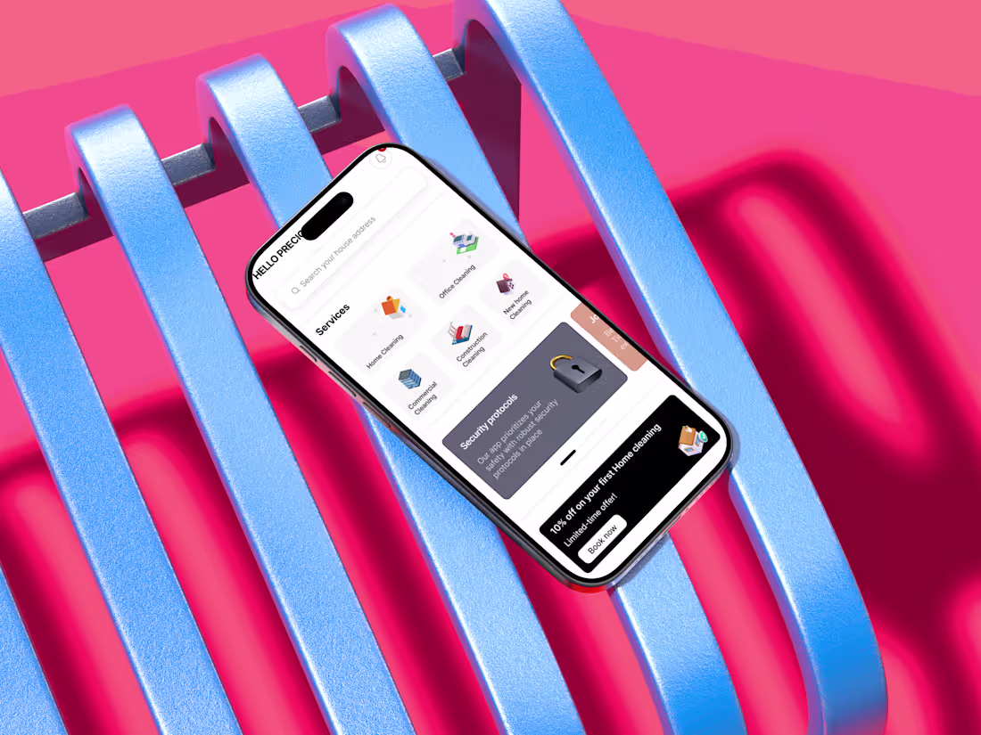 Cover image for TIDY MATES - Cleaning Service Application | UI/UX