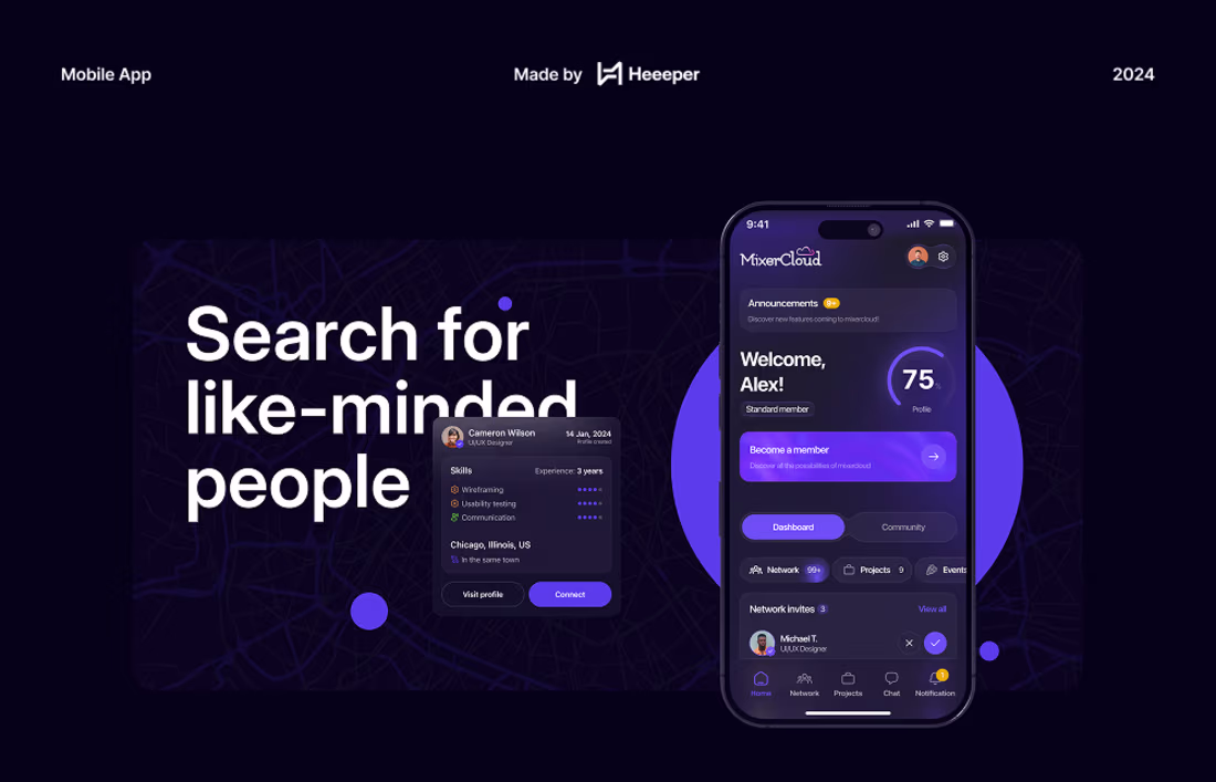 Cover image for Mixer Cloud Mobile Platform UX & UI Design