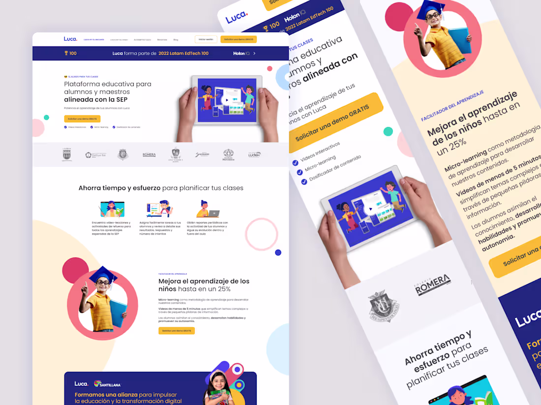 Cover image for LUCA: Educational platform design