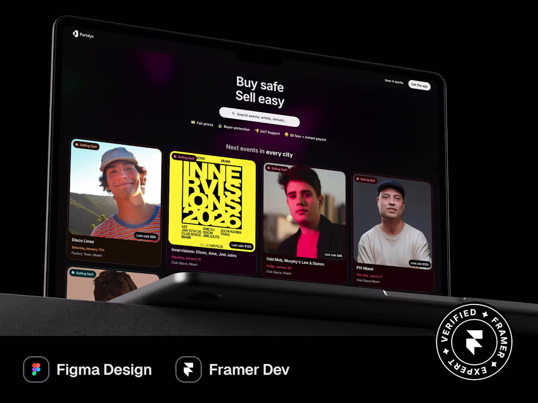 Cover image for Framer Design + Development: Website