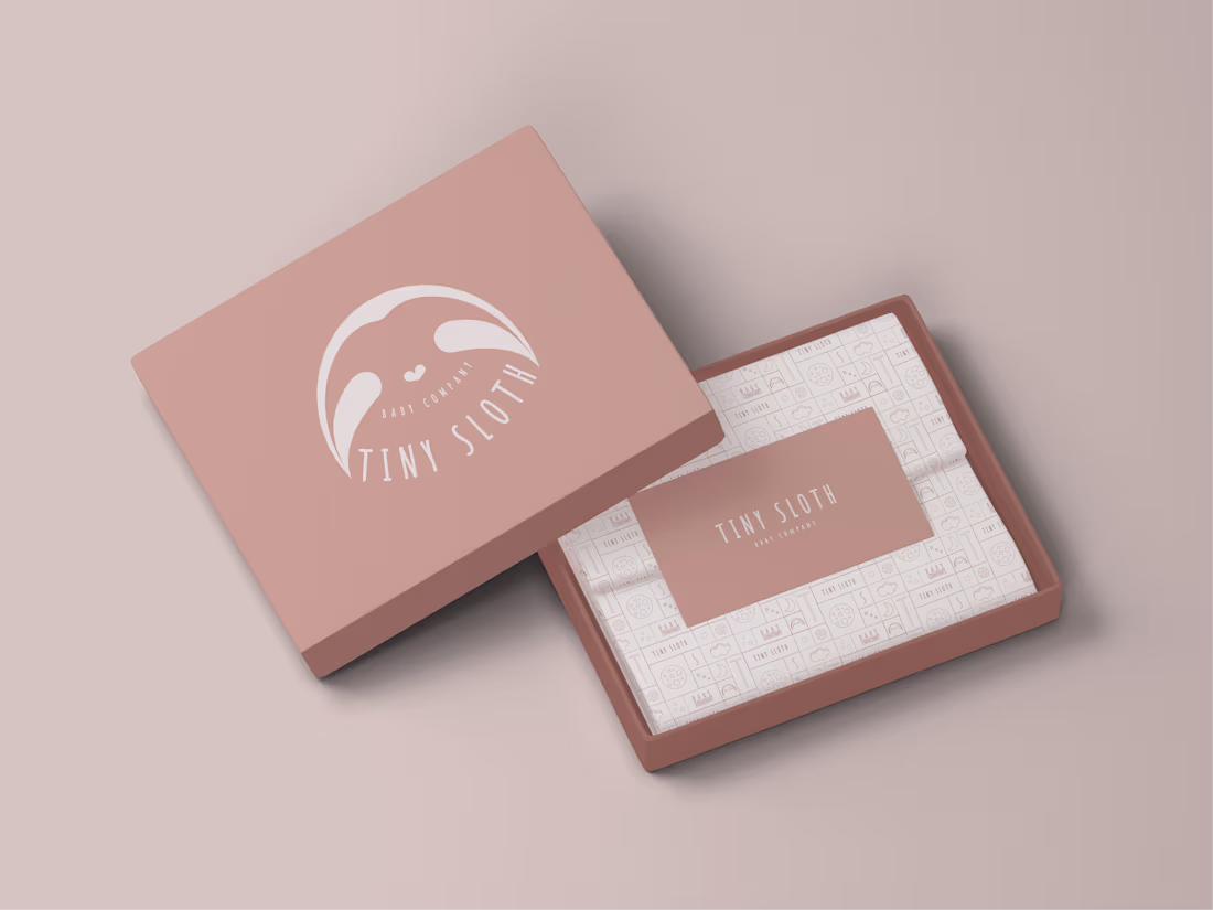 Cover image for Tiny Sloth Baby Brand Design :: Behance