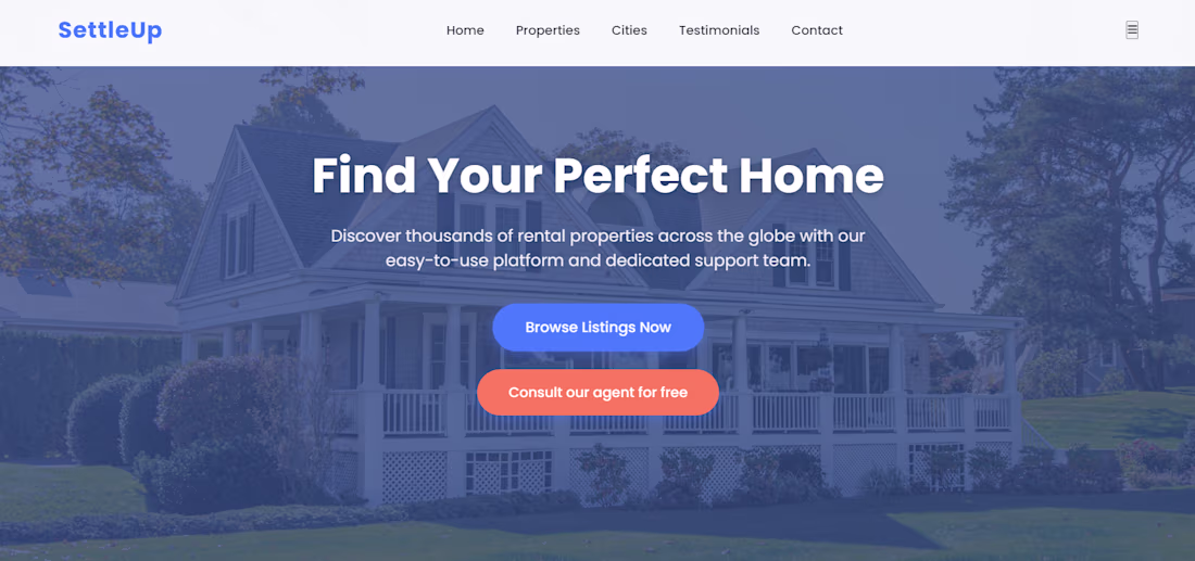 Cover image for A modern, responsive landing page