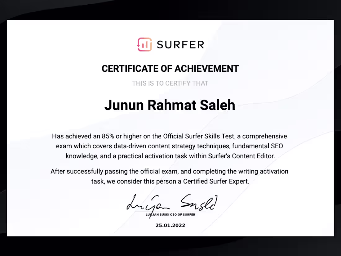 Cover image for Certified Surfer SEO and Semrush SEO