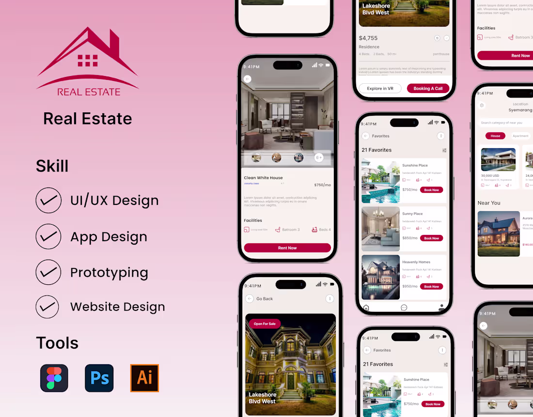 Cover image for Real Estate App Ui Design