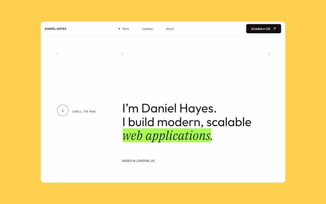 Cover image for Developer Portfolio Template Design