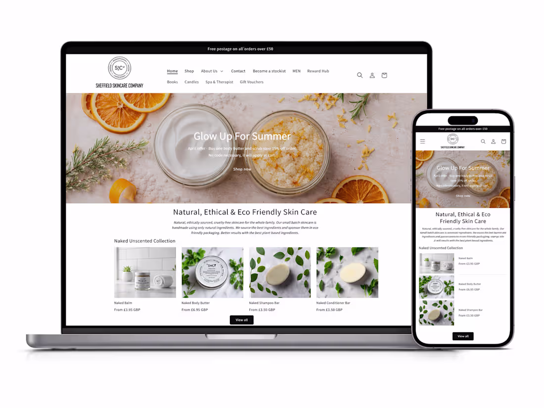 Cover image for Designed a clean, modern eCommerce