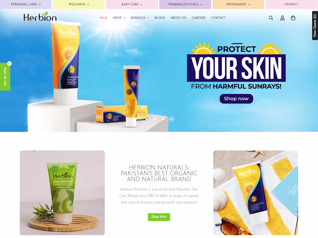 Cover image for Herbion Naturals: Best Organic Skin Care & Personal Care Brand …