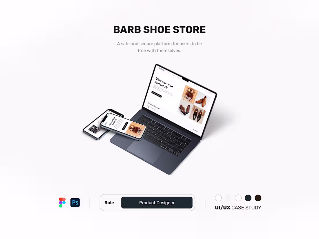Cover image for Barb Shoe Store - Ecommerce Web Application (UI/UX)
