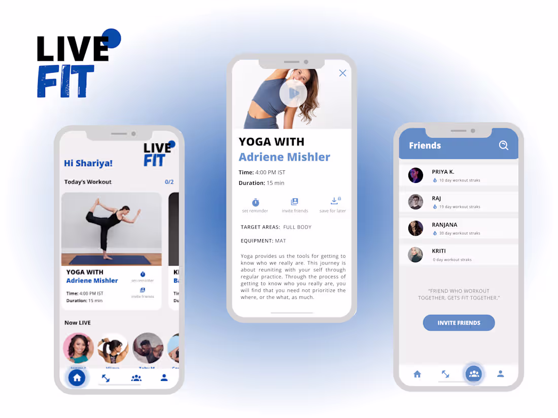 Cover image for LIVE Fit- A LIVE Workout App
