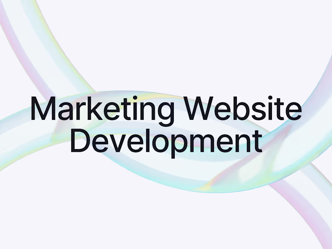 Cover image for Marketing Website Development