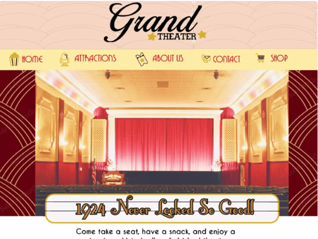 Cover image for UX/UI: The Grand Theater Redesign