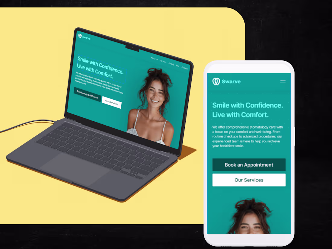 Cover image for Swarve - Dental Clinic Website in Framer