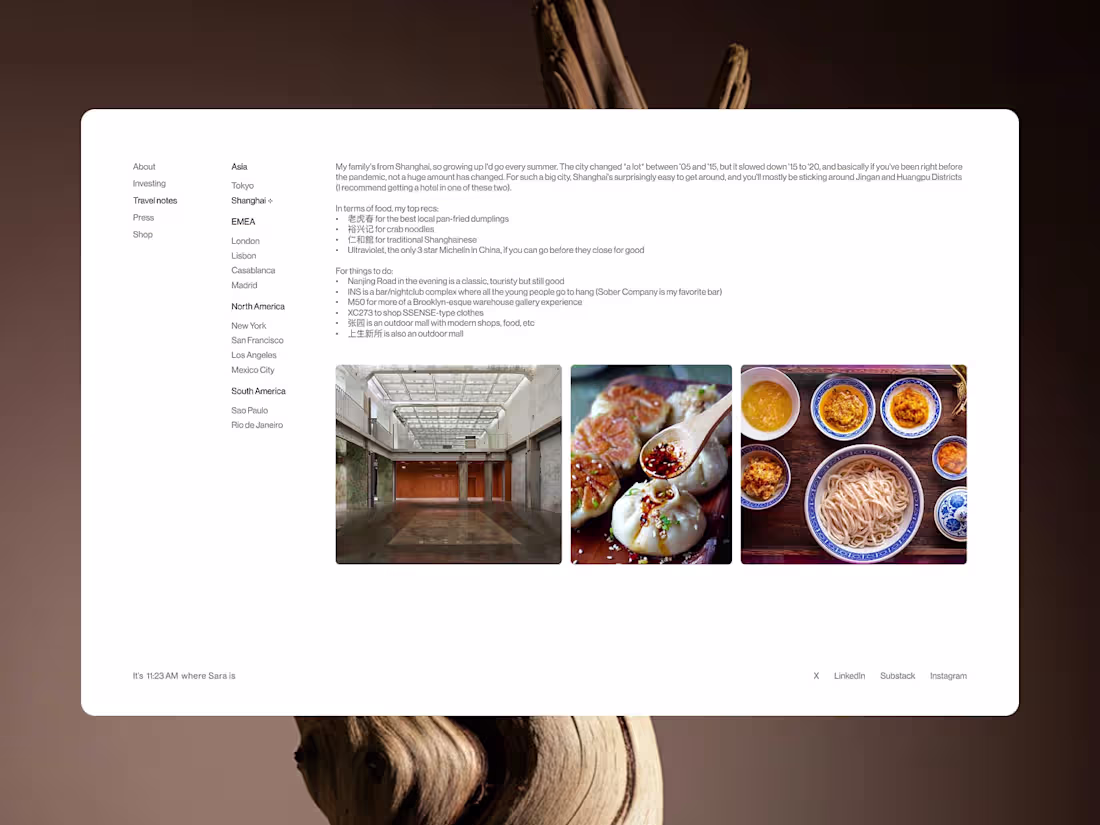 Cover image for Sara Du - Personal website