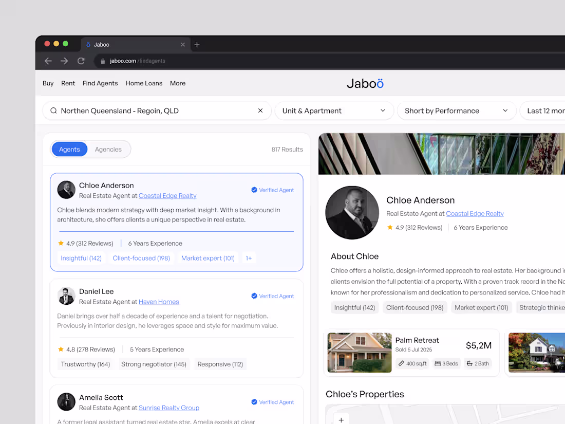 Cover image for Jaboo - Real Estate Dashboard