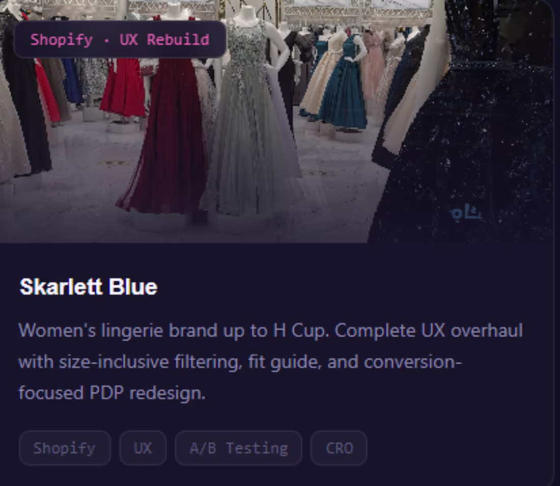 Cover image for Complete UX overhaul with size-inclusive