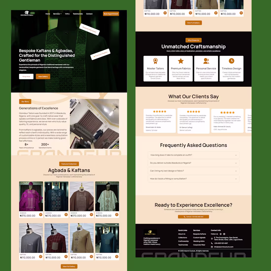 Cover image for Grandeur Website Revamp (Landing Page)