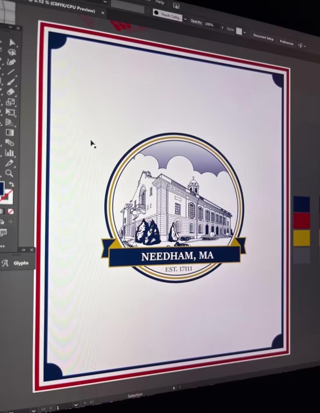 Cover image for Needham blanket design illustration: BTS and final product