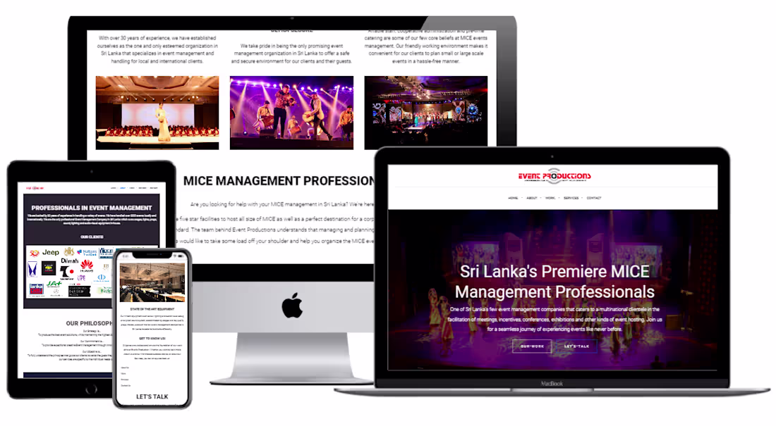 Cover image for Event Productions Prototype