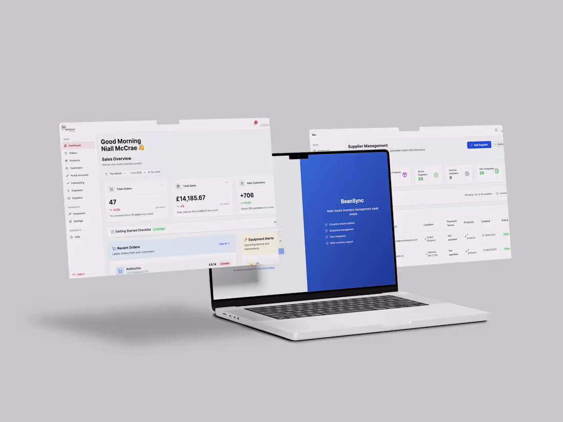 Cover image for BeanSync: Multi-Tenant SaaS (Built with Bolt.new)