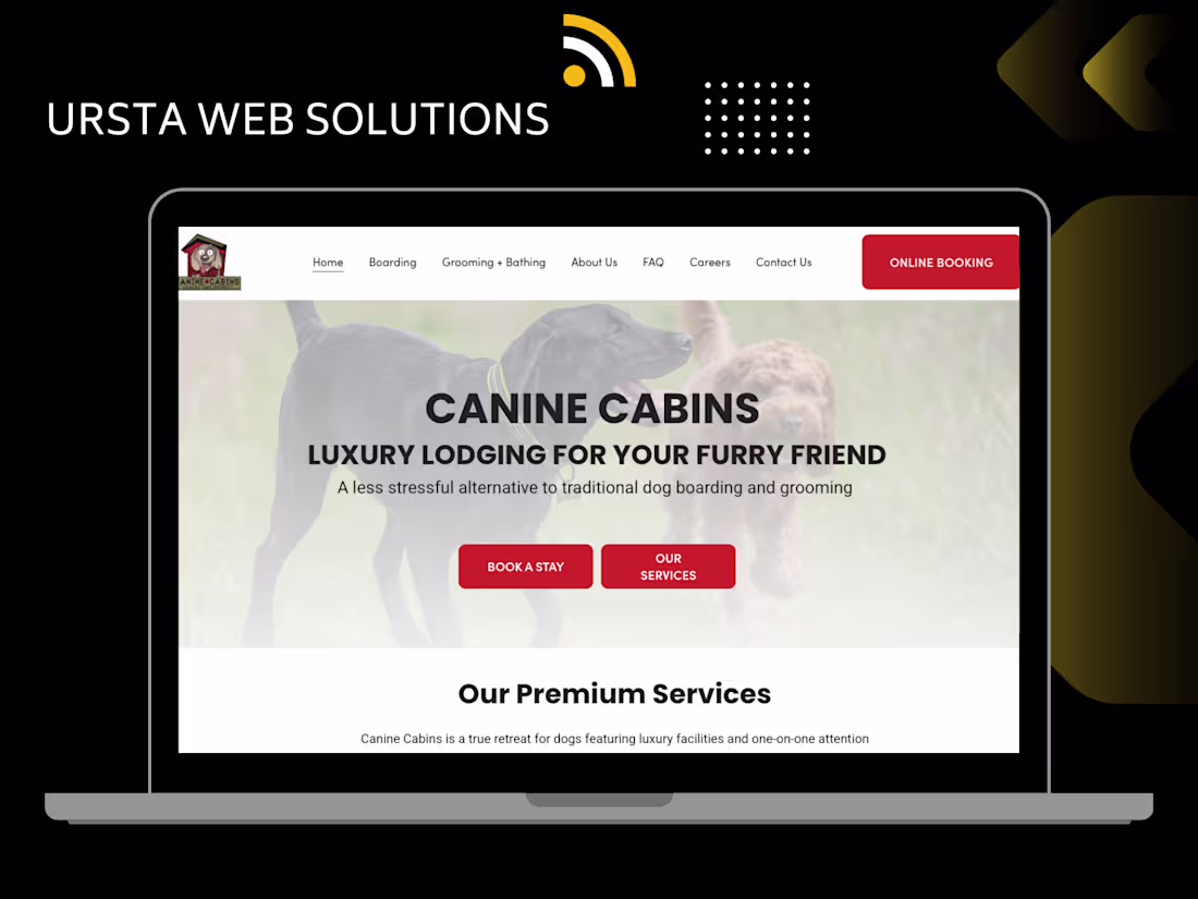 Cover image for Squarespace Site for Canine Cabins