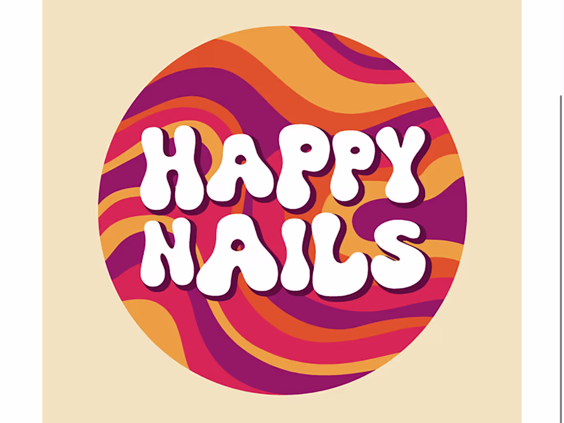 Cover image for Happy Nails Logo Design