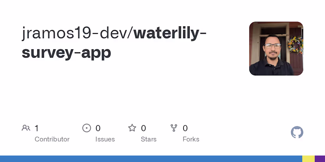 Cover image for Waterlily Survey App Development