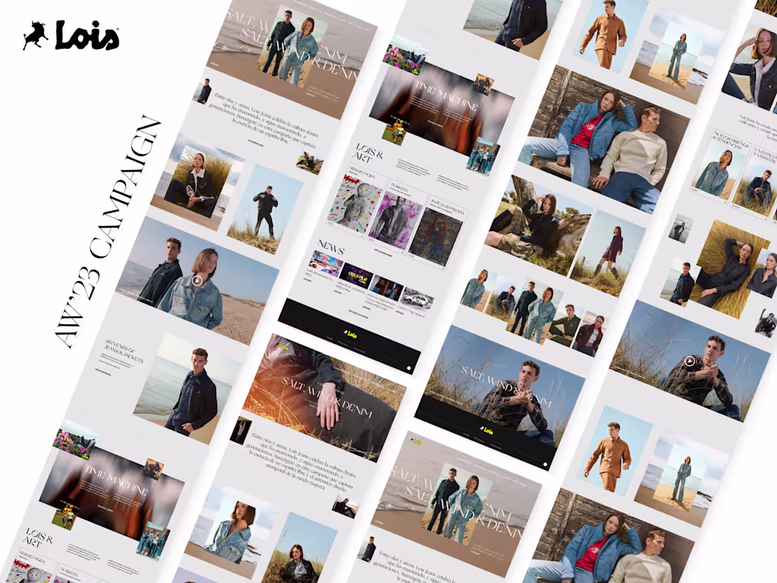 Cover image for Lois Jeans - AW23 Campaign | UX/UI