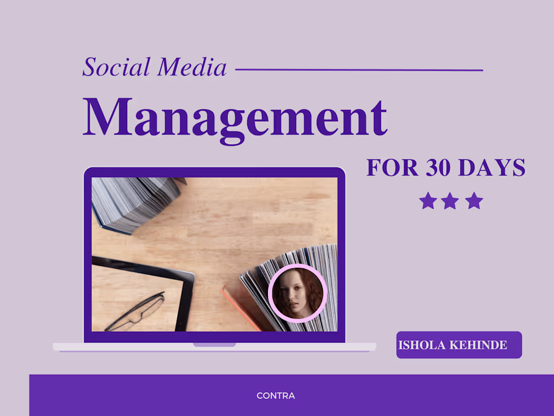 Cover image for 30 Days  Social Media Management 