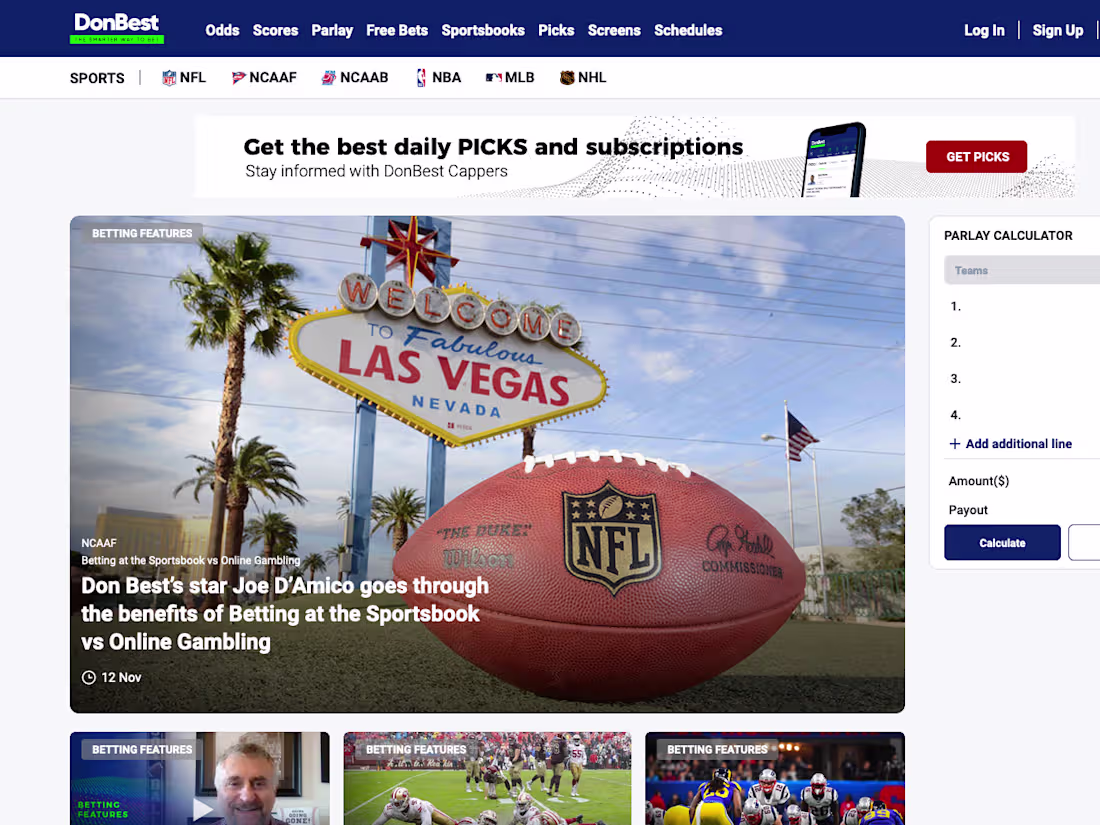 Cover image for DonBest - sport betting platform