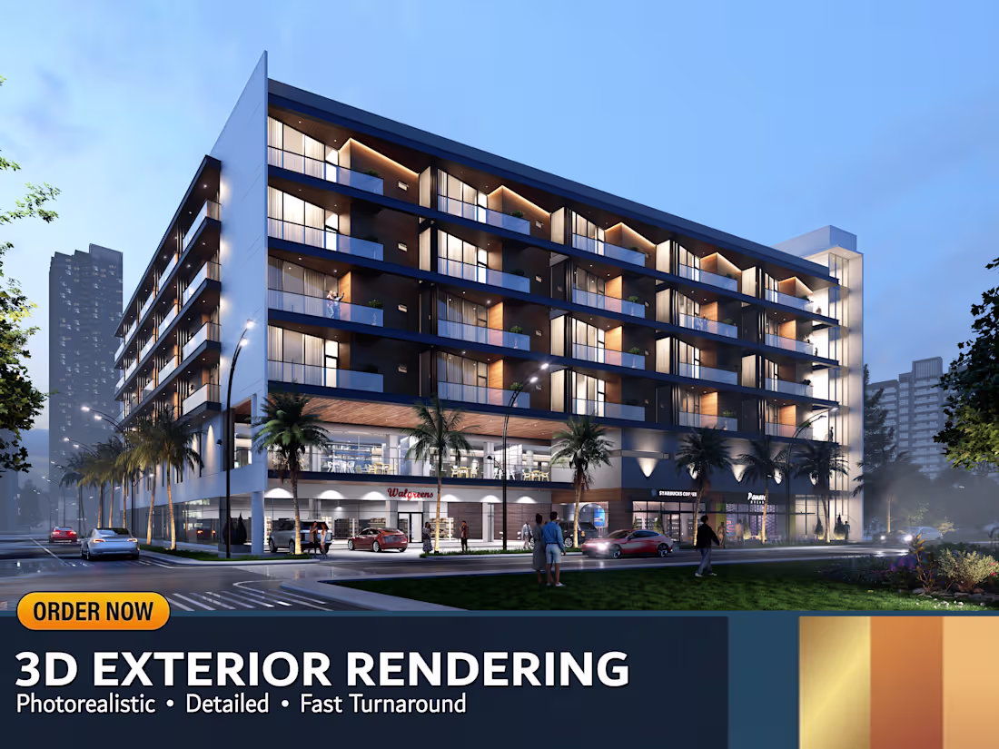 Cover image for Exterior Rendering – Commercial, Industrial & Office Buildings