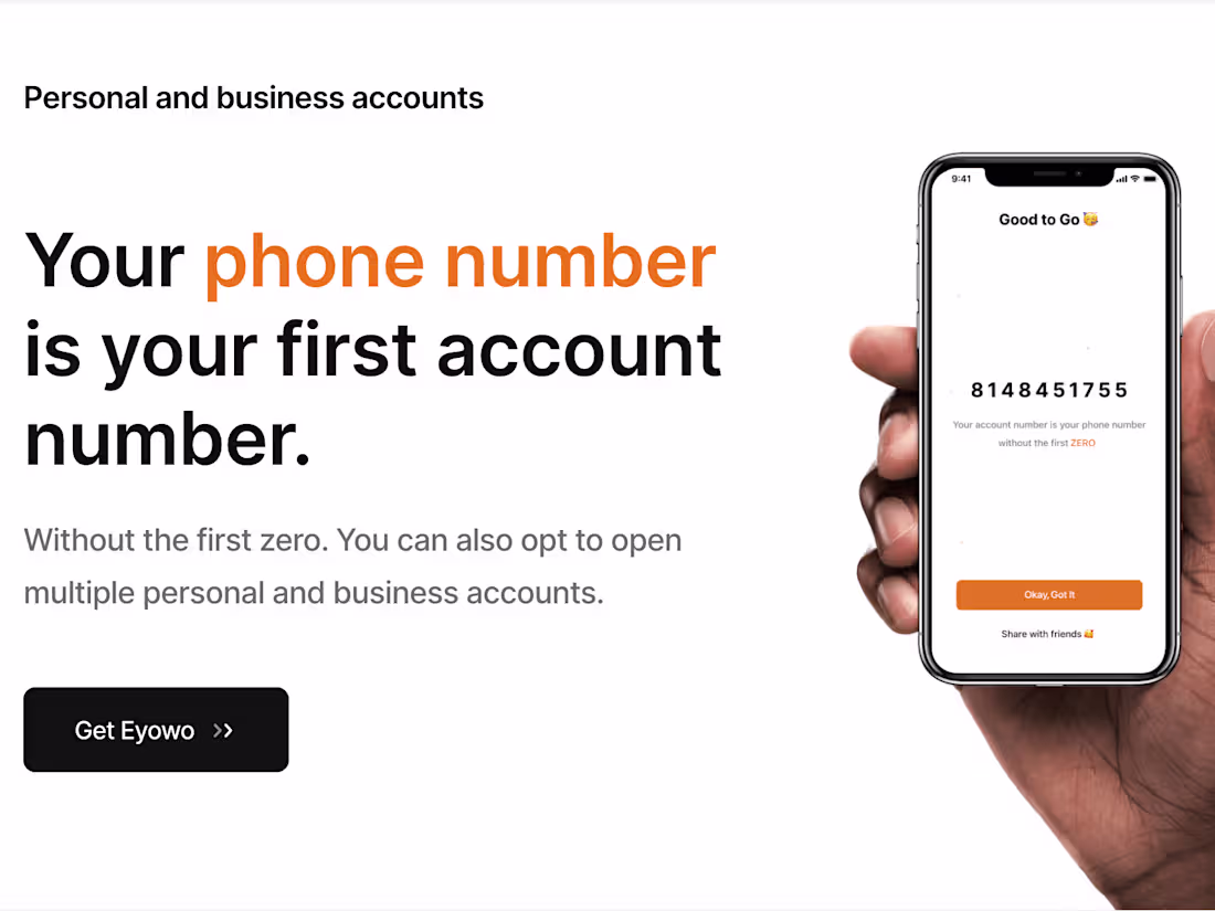 Cover image for Eyowo - One bank for everything money