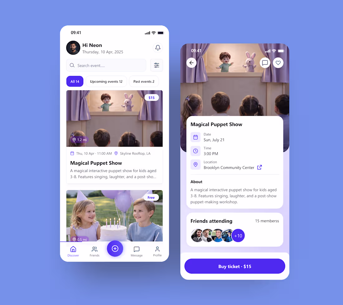 Cover image for Discover Local Events: User-Friendly Mobile App with Ticket ...