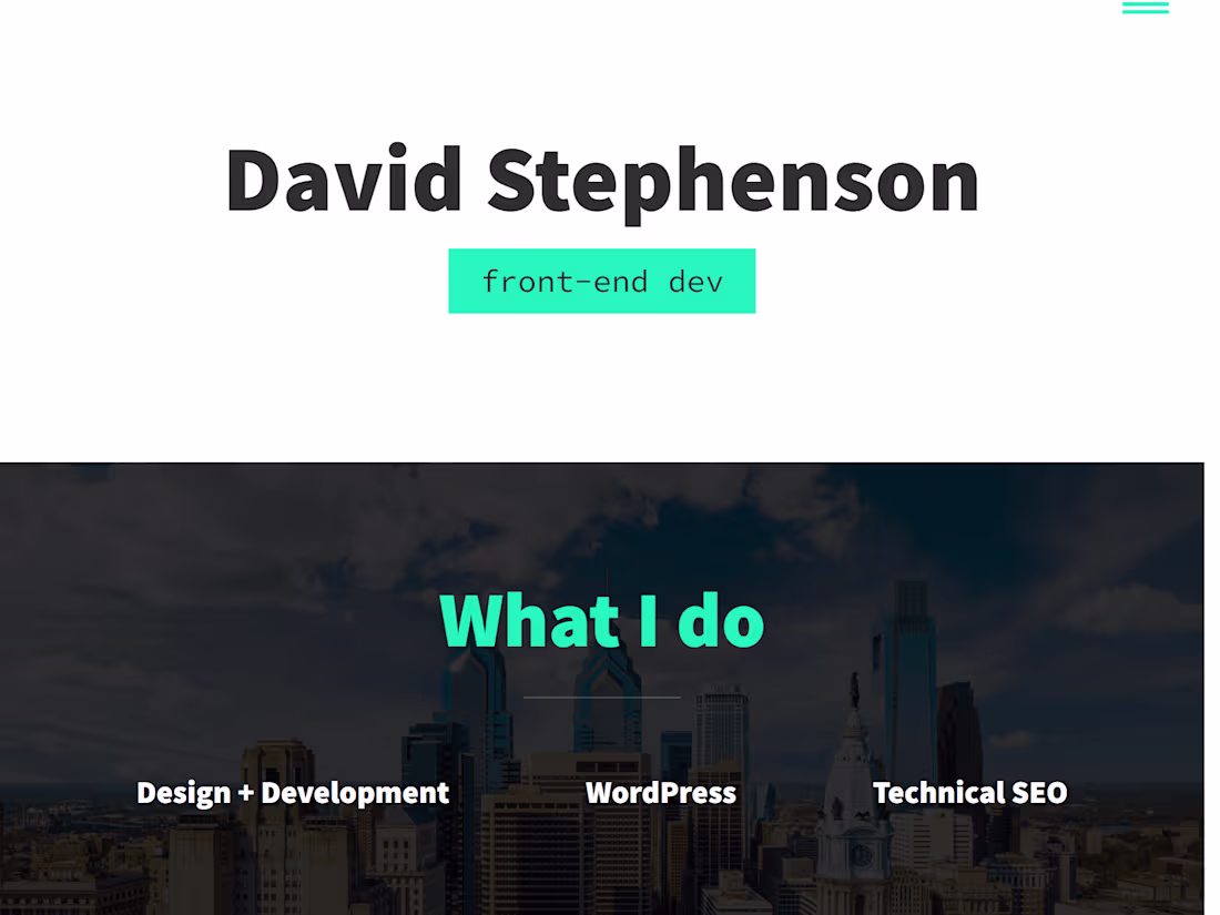 Cover image for David Stephenson | Freelance Web Developer