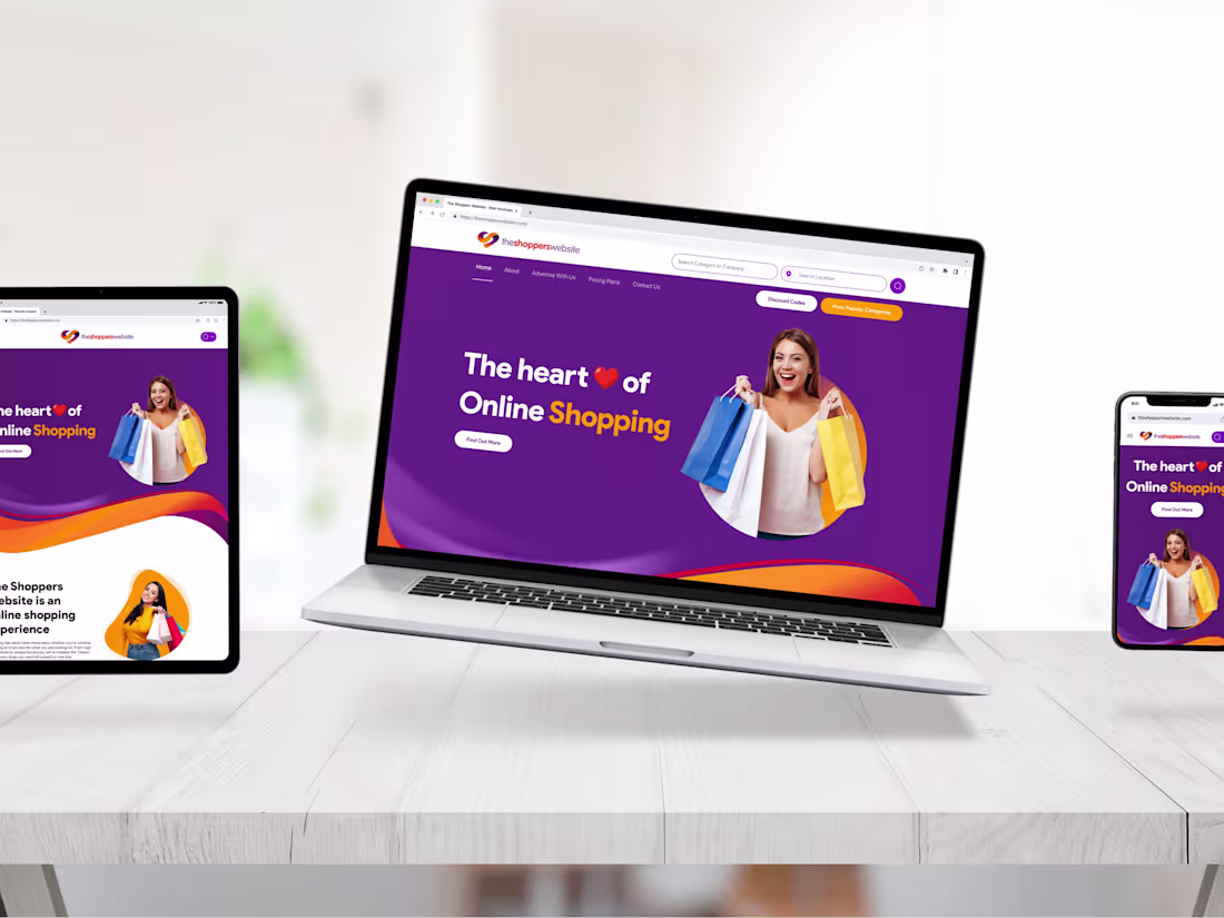 Cover image for The Shoppers website UI Design and Development